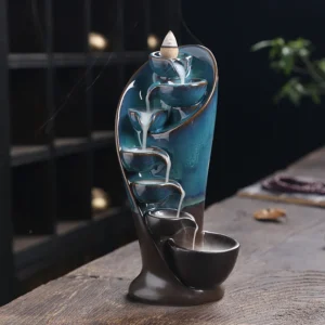 1pc,Handmade Torch Design Waterfall Incense Burner (Without Incense)
