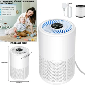 H13 True HEPA Air Cleaner Air Purifier Smoke Odor For Pet Home Removes 99.97% of Pollutants