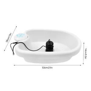 Foot bath, portable ionic detox foot spa, with a basin