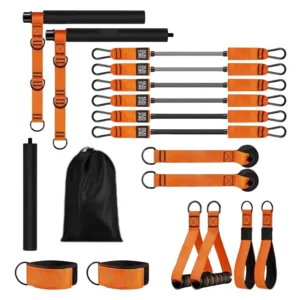 Pilates Bar with Resistance Bands Portable Yoga Equipment for Full Body